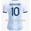 Argentina Matchtröjor Diego Maradona 10 Hemma Fotbollströja Copa América 2019 Kortärmad Argentina Matchtröjor Diego Maradona 10 Hemma Fotbollströja Copa América 2019 Kortärmad